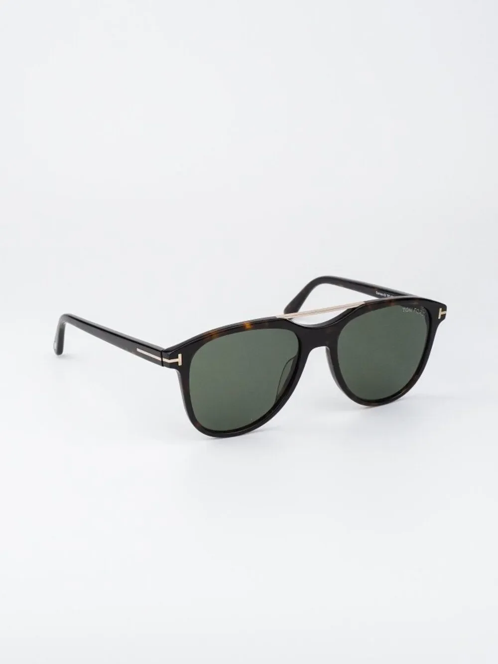 Tom Ford DAMIAN-02 Women Sunglasses Havana Green Pilot FT1098 52N NEW AUTHENTIC